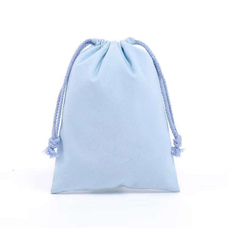 Cotton Linen Drawstring Storage Bags Christms Wedding Gift DIY Plain Pouch Reusable Home Organize Dustbag 7X10 13X16 18X25 25X32