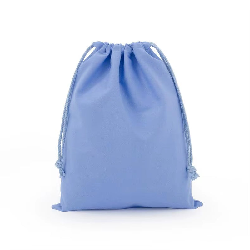 Cotton Linen Drawstring Storage Bags Christms Wedding Gift DIY Plain Pouch Reusable Home Organize Dustbag 7X10 13X16 18X25 25X32