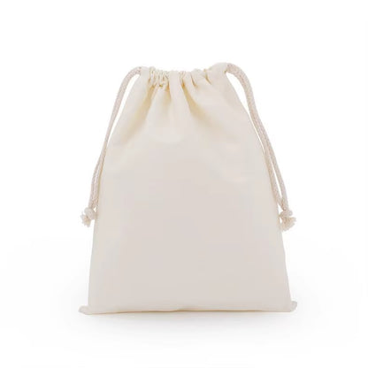 Cotton Linen Drawstring Storage Bags Christms Wedding Gift DIY Plain Pouch Reusable Home Organize Dustbag 7X10 13X16 18X25 25X32