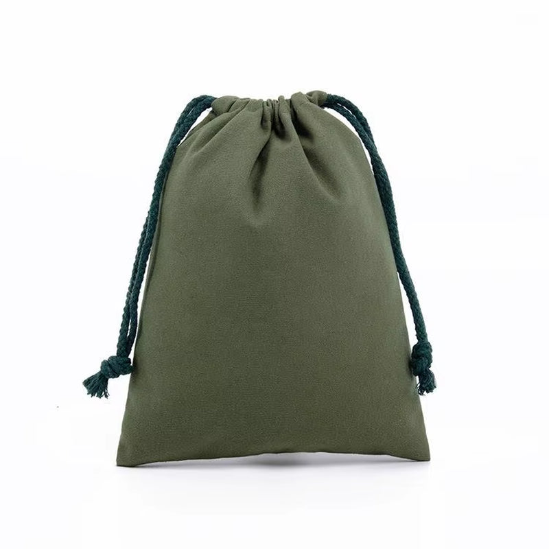 Cotton Linen Drawstring Storage Bags Christms Wedding Gift DIY Plain Pouch Reusable Home Organize Dustbag 7X10 13X16 18X25 25X32